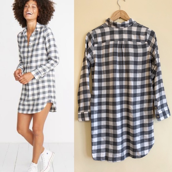 NEW Marine Layer Effie Popover Dress Flannel Small - Picture 3 of 7